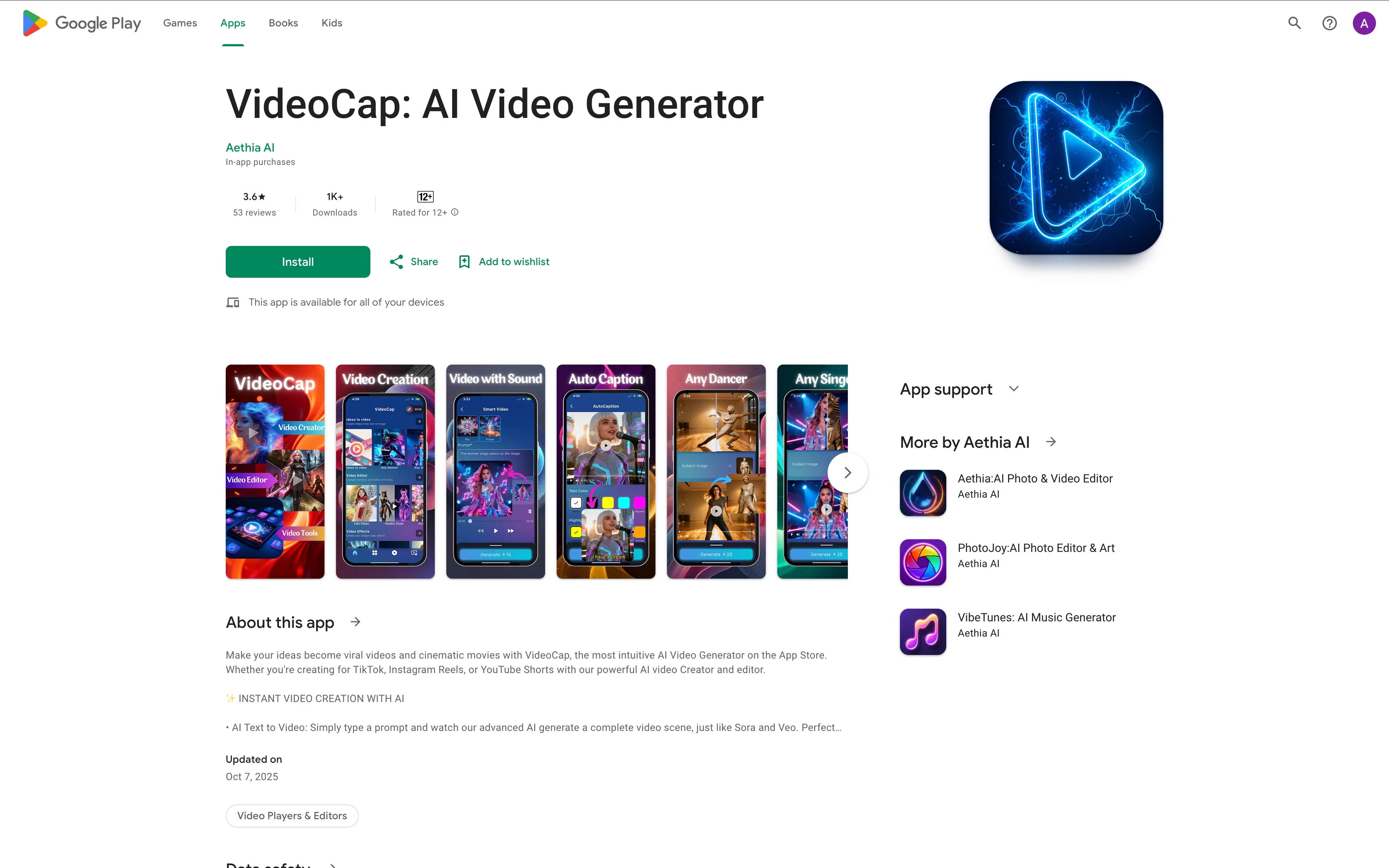 VideoCap project screenshot